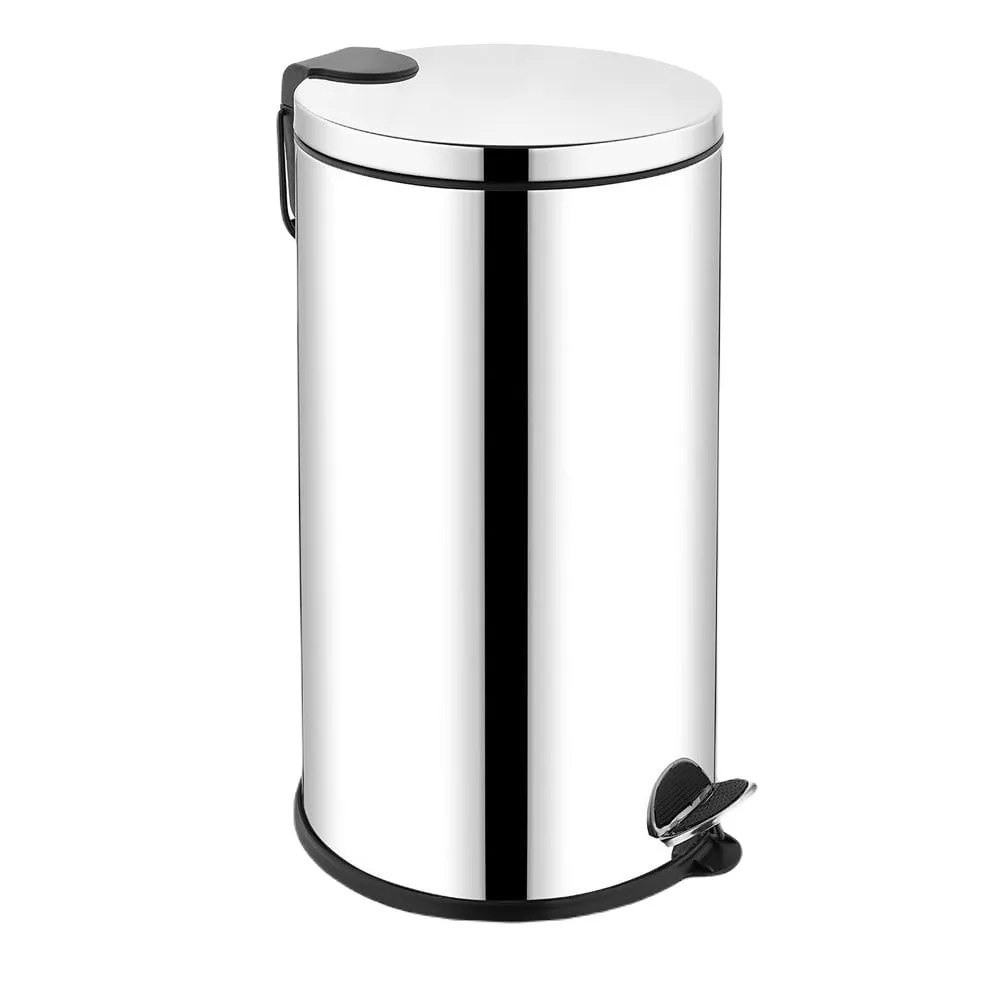Rulopak Pedallı Paslanmaz Çöp Kovası 30 Litre